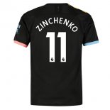 Maillot Manchester City NO.11 Zinchenko Exterieur 2019 2020 Noir