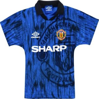 Maillot Manchester United Exterieur Retro 1992/93 Bleu Marine