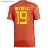 Maillot Belgica Domicile Dembélé 2018 Rouge