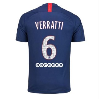 Maillot Paris Saint Germain NO.6 Verratti Domicile 2019 2020 Bleu