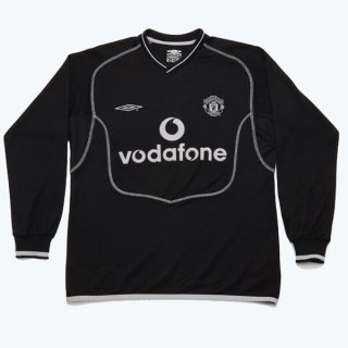 Maillot Manchester United Exterieur ML Retro 2000 2002 Noir