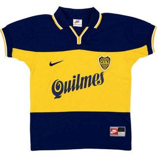 Maillot Boca Juniors Domicile Retro 1999 Bleu Jaune