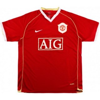 Maillot Manchester United Domicile Retro 2006 2007 Rouge