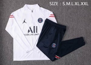Survetement Paris Saint Germain 2021 2022 Blanc Noir