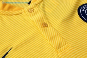 Polo Paris Saint Germain Ensemble Complet 2017 2018 Jaune