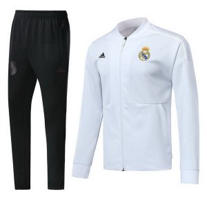 Survetement Real Madrid 2018 2019 Blanc Noir