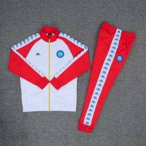 Survetement Naples 2019 2020 Blanc Rouge