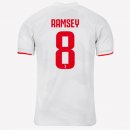 Maillot Juventus NO.8 Ramsey Exterieur 2019 2020 Gris Blanc