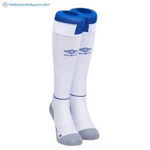 Chaussette Everton Domicile 2018 2019 Blanc
