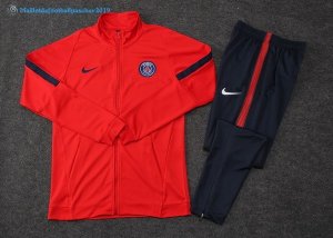 Survetement Paris Saint Germain 2017 2018 Bleu Marine Rouge