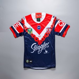 Maillot Sydney Roosters Anzac 2018 Bleu