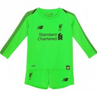 Maillot Liverpool Exterieur Gardien ML Enfant 2018 2019 Vert