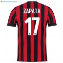 Maillot Milan Domicile Zapata 2017 2018