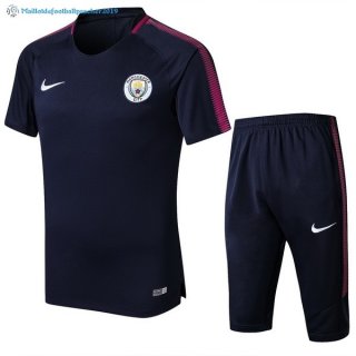 Entrainement Manchester City Conjunto Completo 2017 2018 Bleu Marine