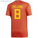 Maillot Belgica Domicile Fellaini 2018 Rouge