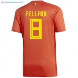 Maillot Belgica Domicile Fellaini 2018 Rouge