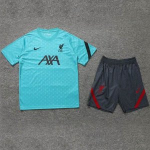 Entrainement Liverpool Ensemble Complet 2020 2021 Vert Gris