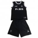 JORDAN Maillot Paris Saint Germain Ensemble De Sin Mangas Enfant 2018 2019 Noir