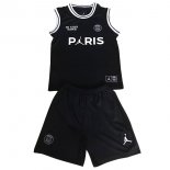 JORDAN Maillot Paris Saint Germain Ensemble De Sin Mangas Enfant 2018 2019 Noir