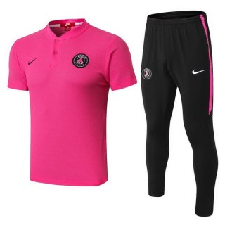 Polo Ensemble Complet Paris Saint Germain 2018 2019 Rose Noir Polo Ensemble Complet Paris Saint Germain 2018 2019 Rose Noir