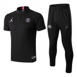 JORDAN Polo Ensemble Complet Paris Saint Germain 2018 2019 Noir