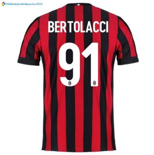 Maillot Milan Domicile Bertolacci 2017 2018