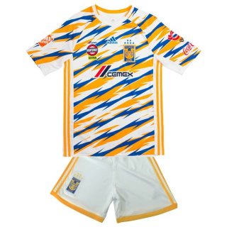 Maillot Tigres UANL Third Enfant 2019 2020 Blanc Jaune