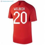 Maillot Angleterre Exterieur Welbeck 2018 Rouge