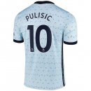 Maillot Chelsea NO.10 Pulisic Exterieur 2020 2021 Bleu