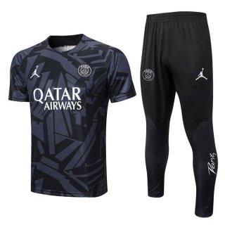 Entrainement PSG Ensemble Complet 2022 2023 Gris Noir Entrainement PSG Ensemble Complet 2022 2023 Gris Noir