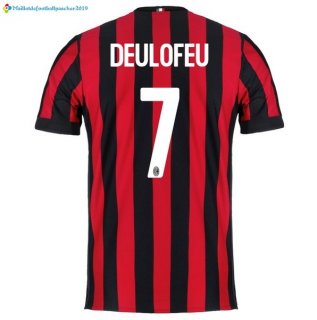 Maillot Milan Domicile Deulofeu 2017 2018