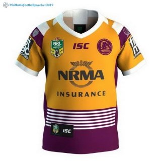 Maillot Rugby Brisbane Broncos 30th Jaune