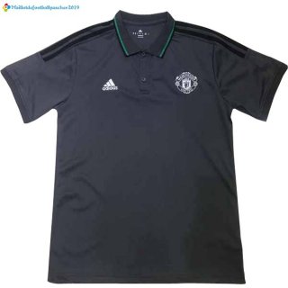 Polo Manchester United 2017 2018 Gris Marine Polo Manchester United 2017 2018 Gris Marine