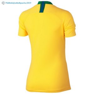 Maillot Brésil Domicile Femme 2018 Jaune