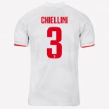 Maillot Juventus NO.3 Chiellini Exterieur 2019 2020 Gris Blanc