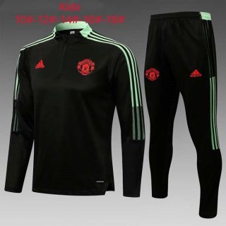 Enfant Survetement Manchester United 2022 Noir Enfant Survetement Manchester United 2022 Noir