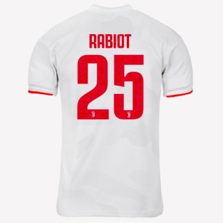 Maillot Juventus NO.25 Rabiot Exterieur 2019 2020 Gris Blanc