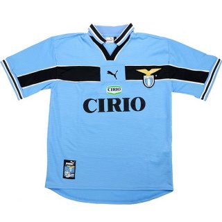 Maillot Lazio Domicile Retro 1998 2000 Bleu Clair