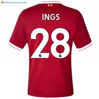 Maillot Liverpool Domicile Ings 2017 2018