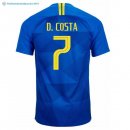 Maillot Brésil Exterieur D.Costa 2018 Bleu