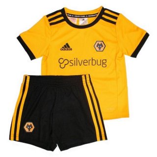 Maillot Wolves Domicile Enfant 2018 2019 Jaune