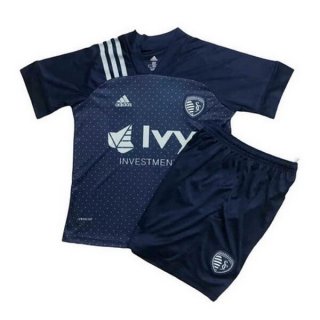 Maillot Sporting Kansas City Exterieur Enfant 2020 2021 Bleu