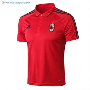 Polo AC Milan Ensemble Complet 2017 2018 Rouge