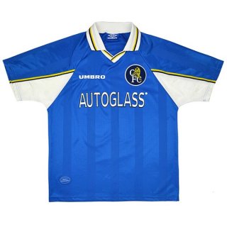 Thailande Maillot Chelsea Domicile Retro 1997 1999 Bleu Thailande Maillot Chelsea Domicile Retro 1997 1999 Bleu