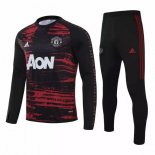 Survetement Manchester United 2020 2021 Noir Rouge Marine