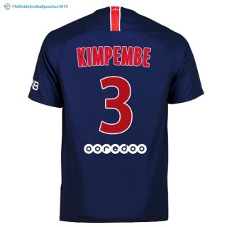 Maillot Paris Saint Germain Domicile Kimpembe 2018 2019 Bleu Maillot Paris Saint Germain Domicile Kimpembe 2018 2019 Bleu