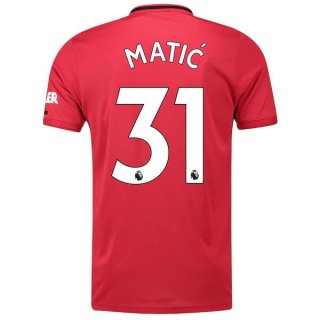 Maillot Manchester United NO.31 Matic Domicile 2019 2020 Rouge