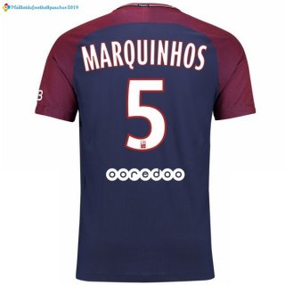 Maillot Paris Saint Germain Domicile Marquinhos 2017 2018 Maillot Paris Saint Germain Domicile Marquinhos 2017 2018