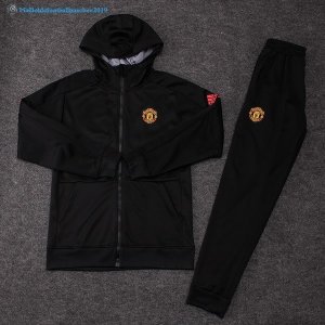 Survetement Manchester United 2017 2018 Noir Gris