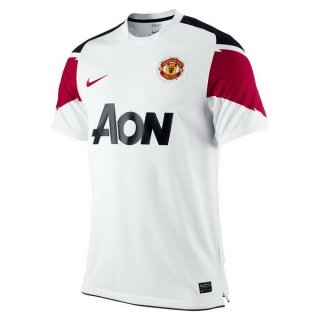 Maillot Manchester United Exterieur Retro 2010 2011 Blanc Maillot Manchester United Exterieur Retro 2010 2011 Blanc